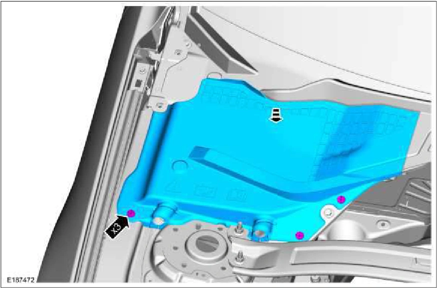 Cowl Panel Grille — original illustration 1, reference 801