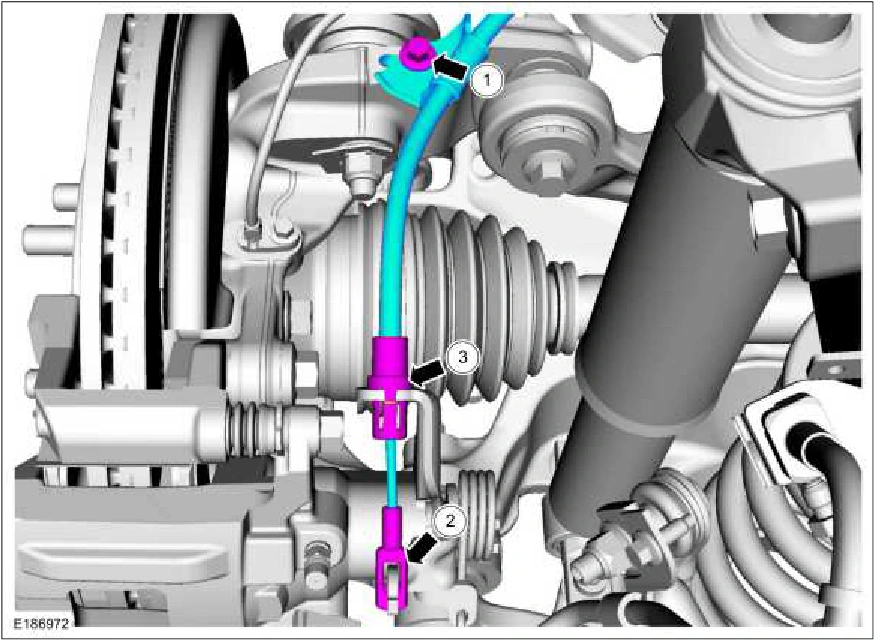 Parking Brake Cable LH — original illustration 1, reference 2882