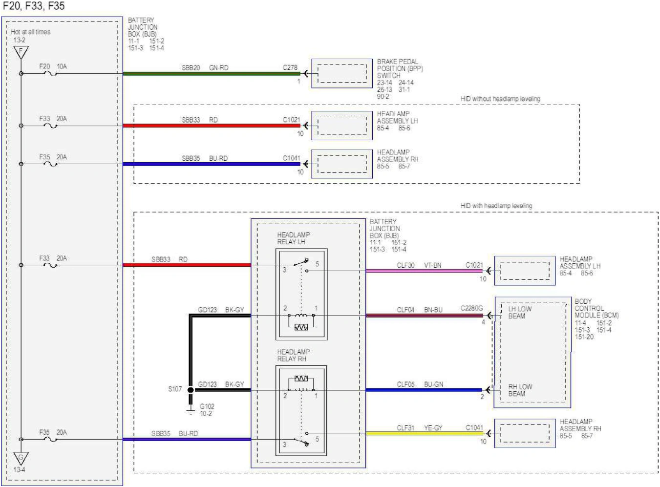 Wiring — original illustration 1, reference 6259