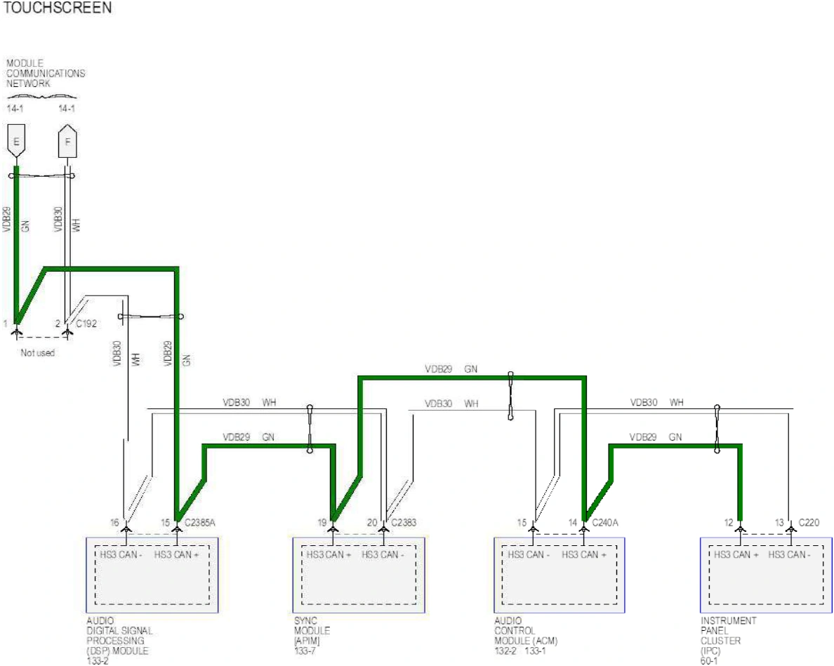 Wiring — original illustration 1, reference 6303