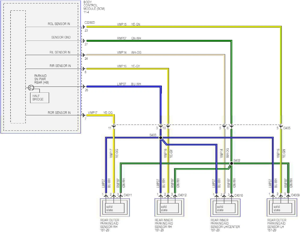 Wiring — original illustration 1, reference 6540