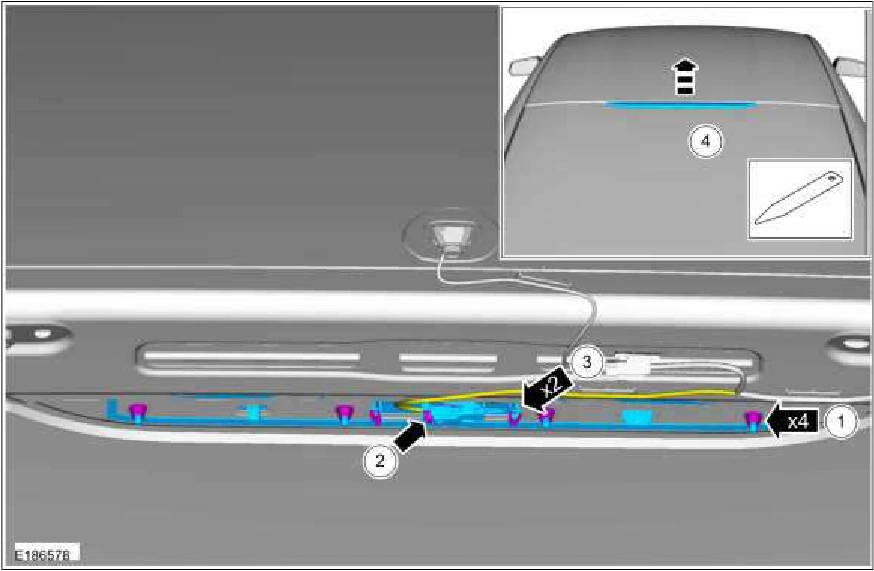 High Mounted Stoplamp - Coupe — original illustration 1, reference 5783