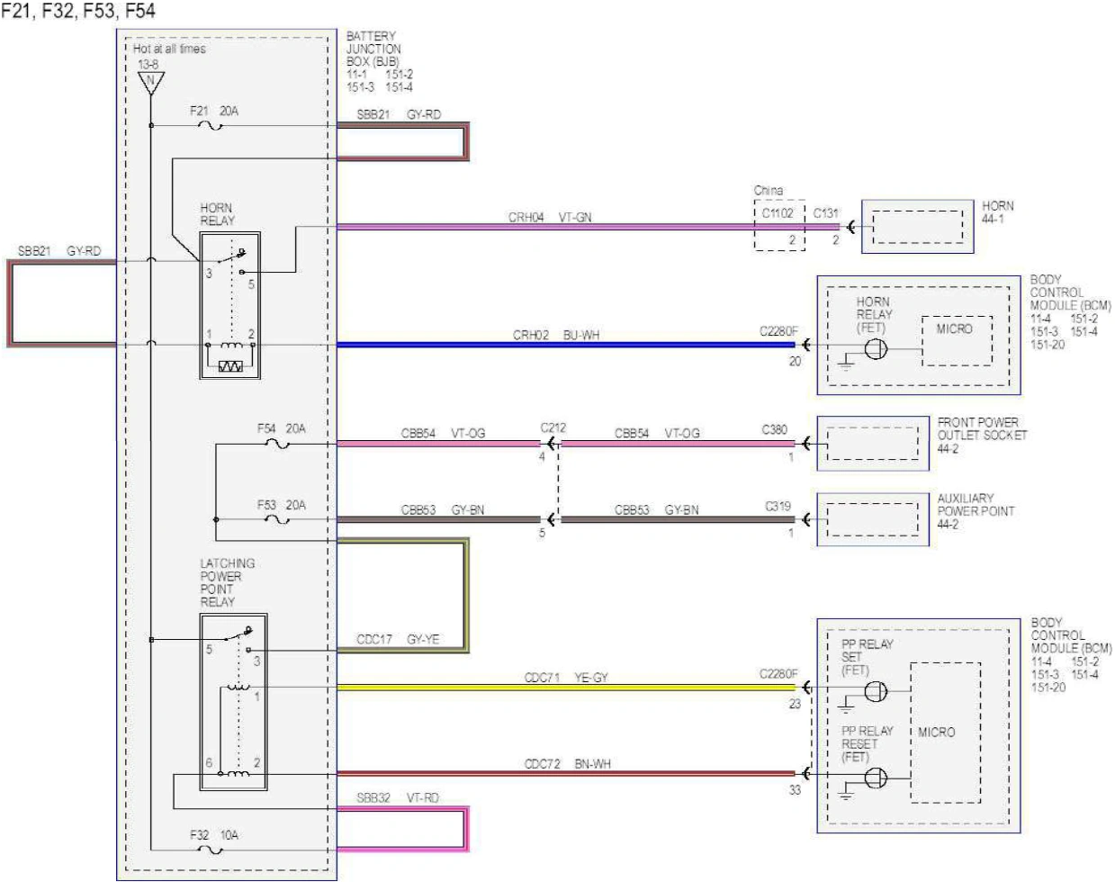 Wiring — original illustration 1, reference 6265