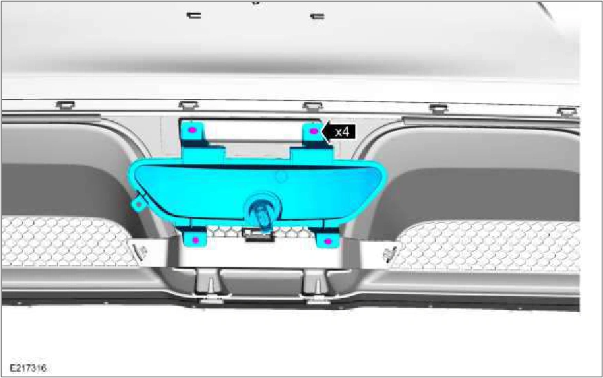 Rear Bumper Cover - Vehicles With: SVT Performance Package — original illustration 1, reference 1713