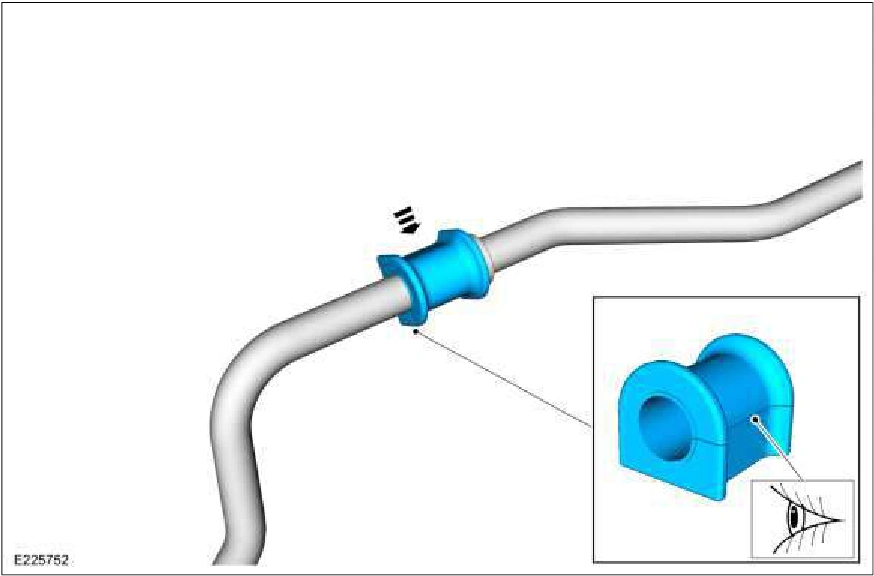 Rear Stabilizer Bar Bushing — original illustration 2, reference 2518