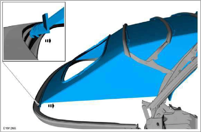 Convertible Top Headliner — original illustration 2, reference 1611
