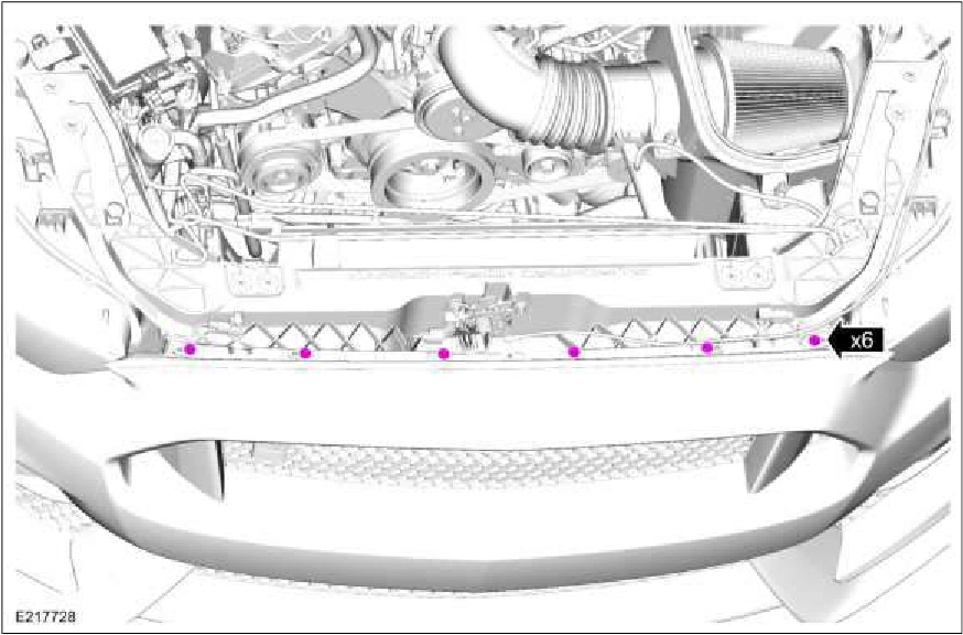 Front Bumper Cover - Vehicles With: SVT Performance Package — original illustration 1, reference 1677