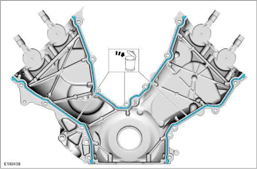 Engine Front Cover — original illustration 2, reference 213