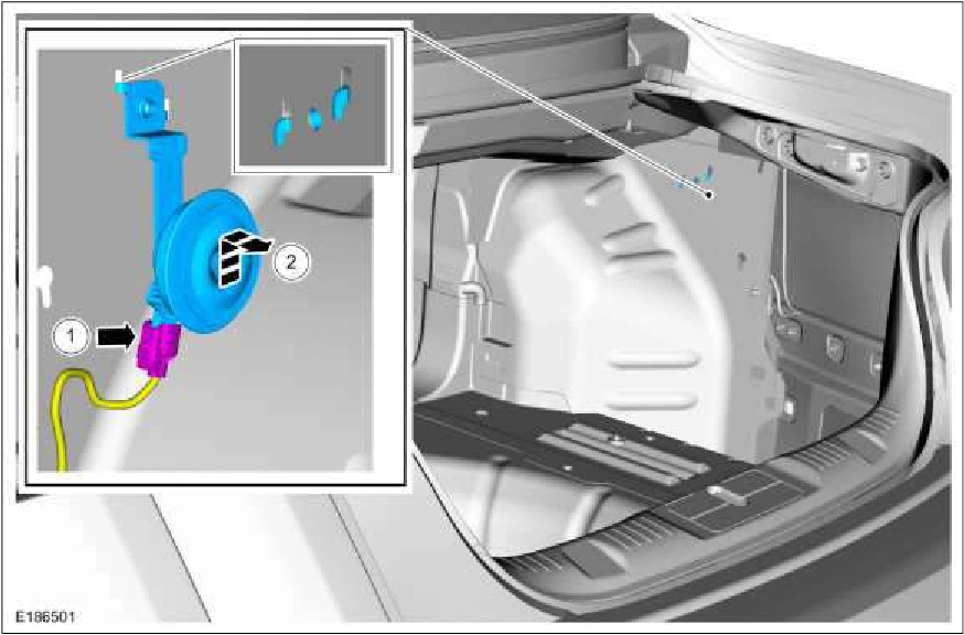 Anti-Theft Alarm Horn — original illustration 1, reference 6003