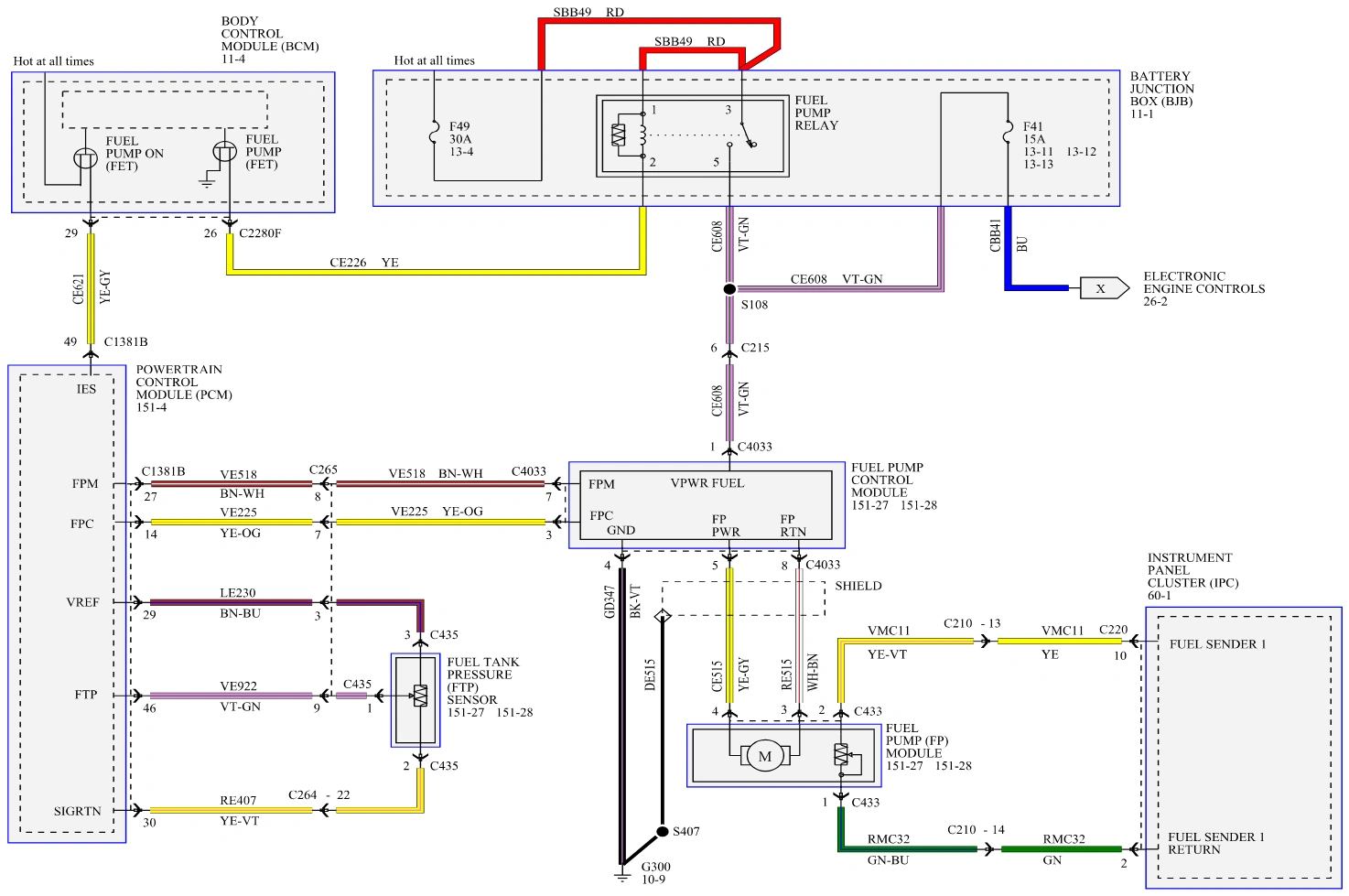 Original vector wiring diagram · source reference 6354