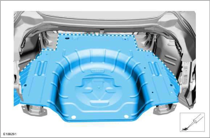 Rear Floor Panel — original illustration 1, reference 2363