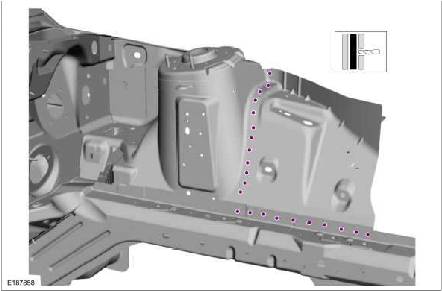 Front Side Member and Fender Apron Panel LH — original illustration 2, reference 2251