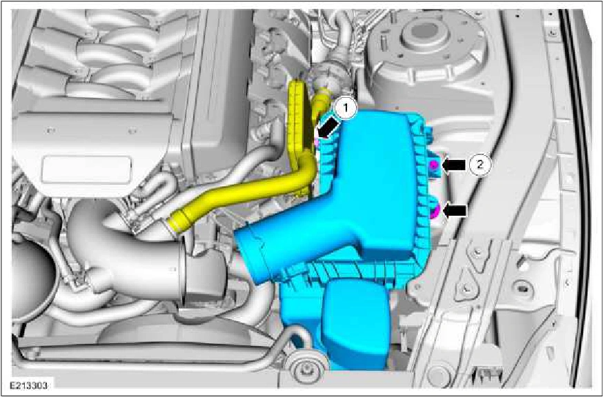 303-12C Intake Air Distribution and Filtering - 5.0L — original illustration 1, reference 710