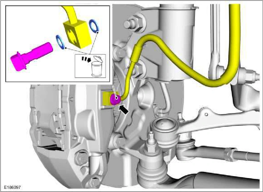 Front Brake Flexible Hose — original illustration 1, reference 2824