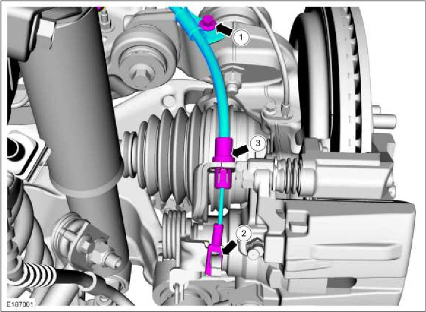Parking Brake Cable RH — original illustration 1, reference 2890