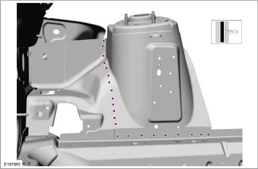 Front Side Member and Fender Apron Panel LH — original illustration 2, reference 2252