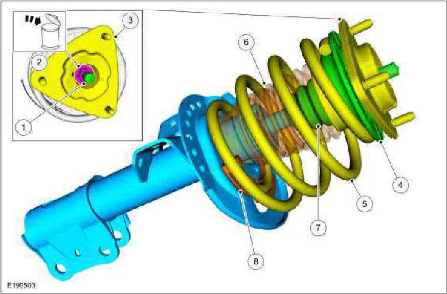 Front Strut and Spring Assembly — original illustration 1, reference 2488