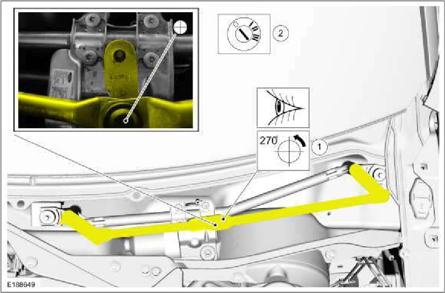 Wiper Linkage Assembly - LHD — original illustration 1, reference 1513