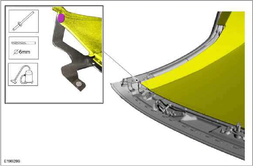 Convertible Top Headliner — original illustration 1, reference 1607