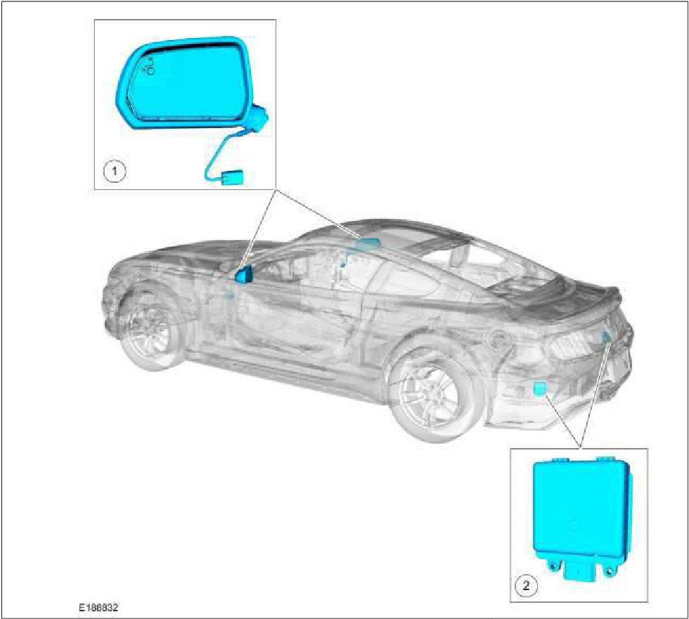 Blind Spot Information System - Component Location — original illustration 1, reference 6148