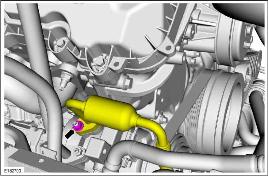 Air Conditioning (A/C) Compressor Outlet Line - 5.0L 32V Ti-VCT — original illustration 1, reference 3677