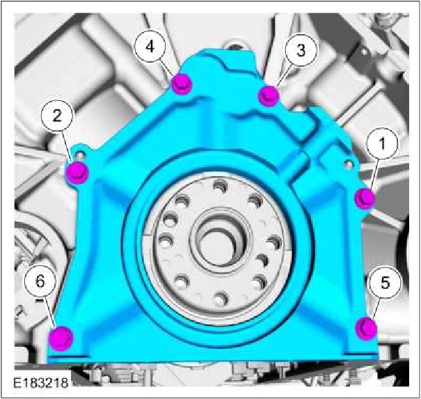 Crankshaft Rear Seal with Retainer Plate — original illustration 1, reference 176