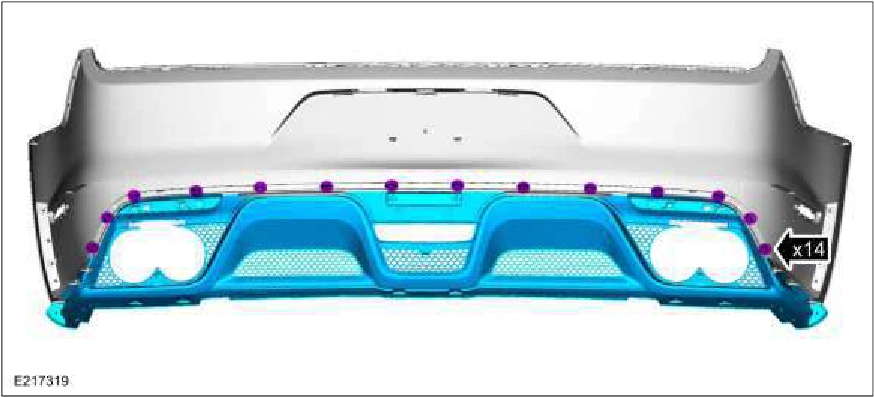 Rear Bumper Cover - Vehicles With: SVT Performance Package — original illustration 2, reference 1714