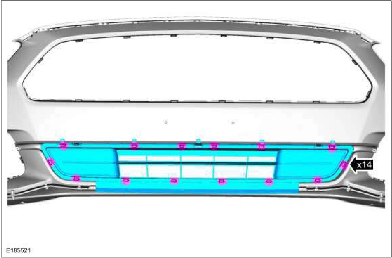 Front Bumper Cover — original illustration 1, reference 1695
