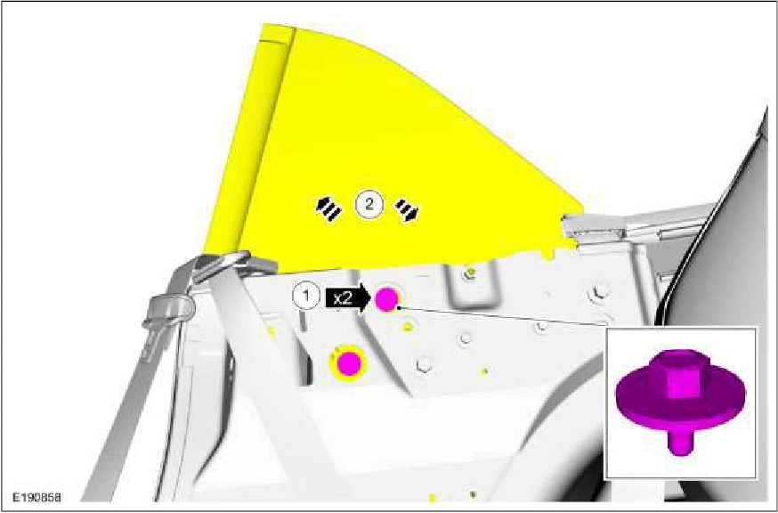 Rear Quarter Window Glass Adjustment - Convertible — original illustration 2, reference 1279