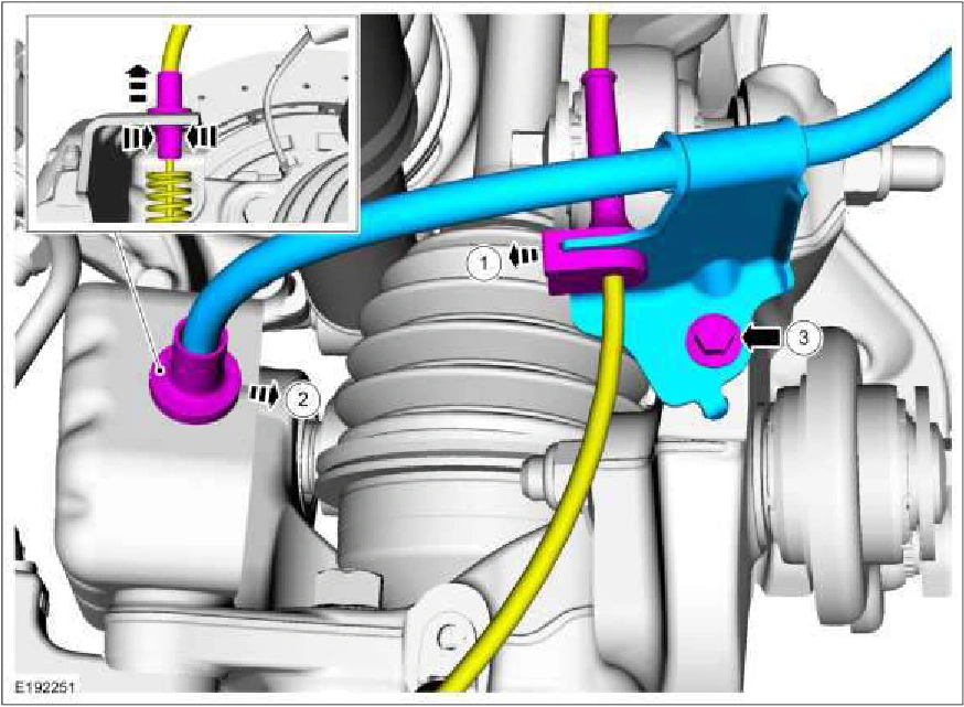 Parking Brake Cable RH - Vehicles With: SVT Performance Package — original illustration 1, reference 2894