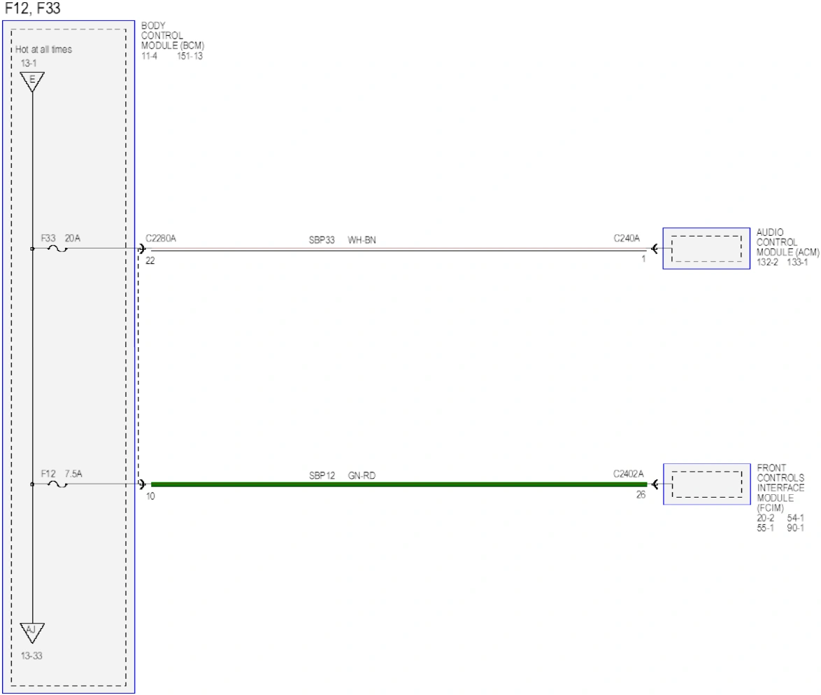 Wiring — original illustration 1, reference 6288