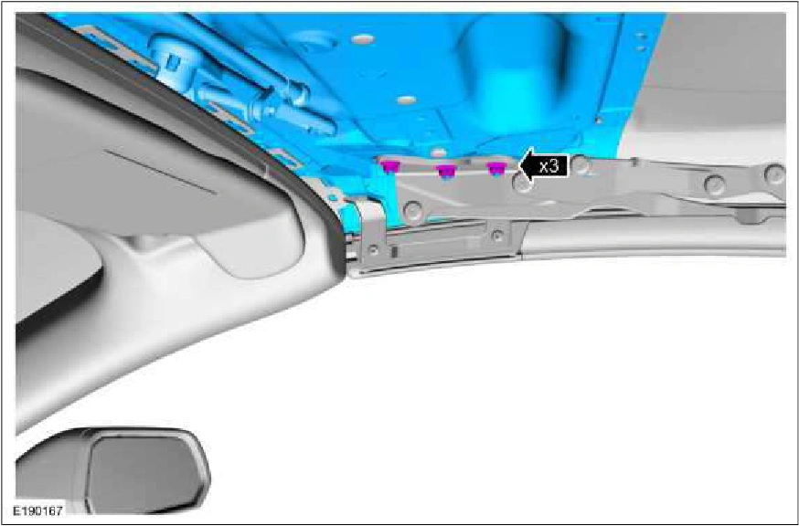 Convertible Top Front Panel — original illustration 1, reference 1591