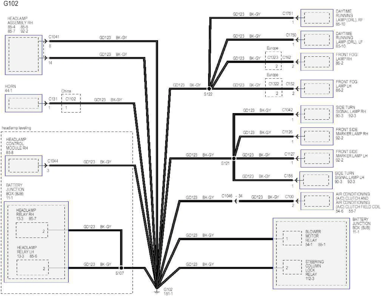 Wiring — original illustration 1, reference 6240