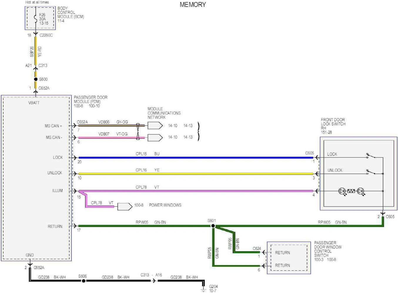 Wiring — original illustration 1, reference 6489