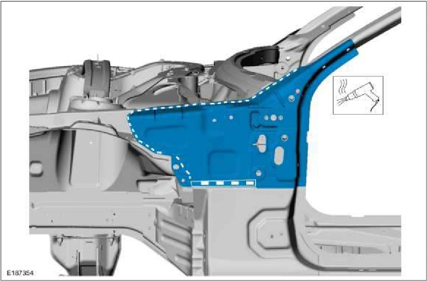 A-Pillar Outer Panel Section and Reinforcement — original illustration 2, reference 2285