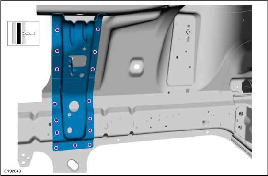 Front Side Member and Fender Apron Panel LH — original illustration 1, reference 2251