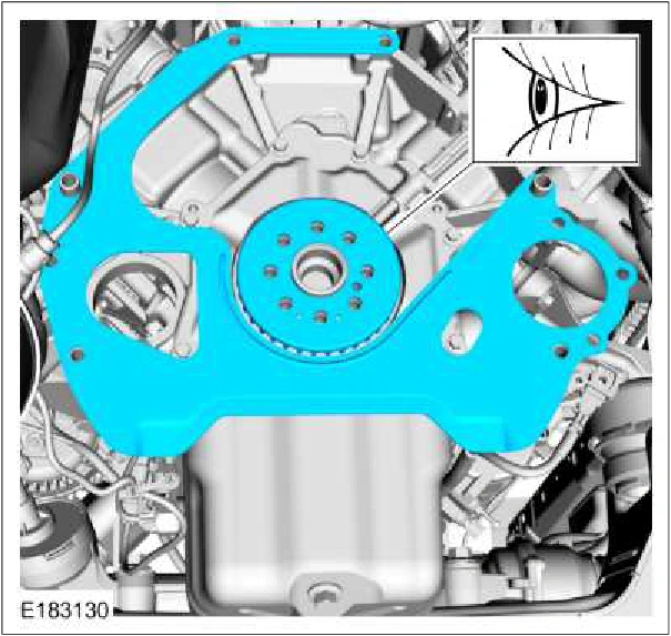 Crankshaft Rear Seal with Retainer Plate — original illustration 1, reference 173