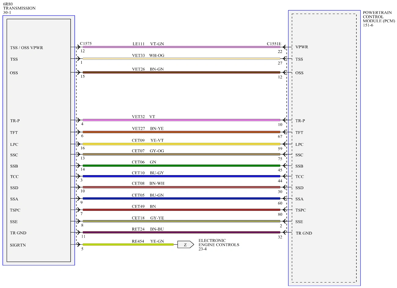 Original vector wiring diagram · source reference 6326