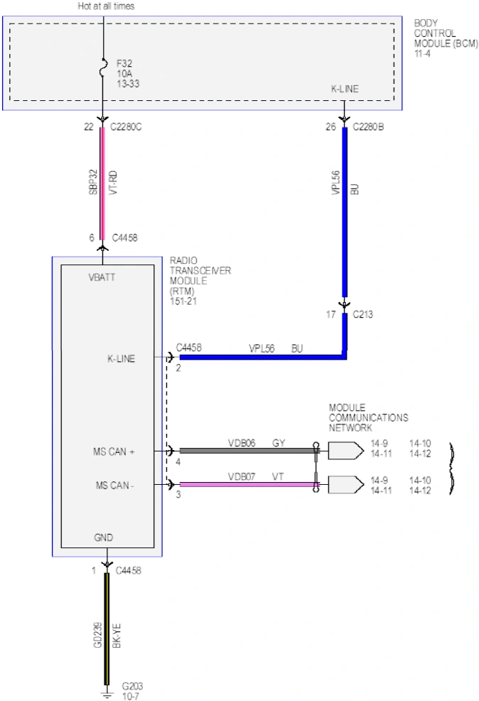 Wiring — original illustration 1, reference 6494