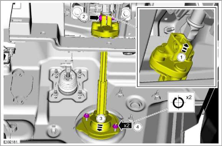 Steering Column Upper Shaft — original illustration 2, reference 3370