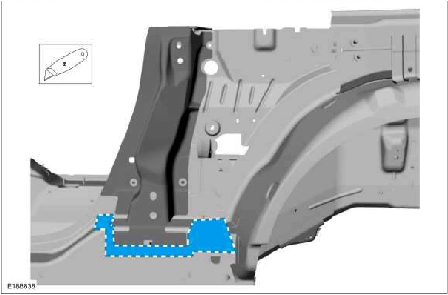 B-Pillar and Reinforcement - Coupe — original illustration 2, reference 2295