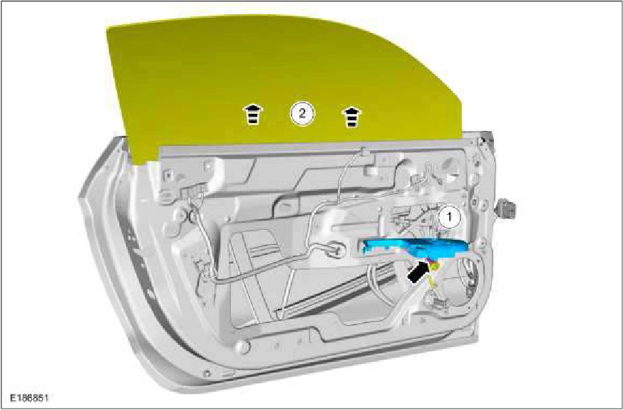 Front Door Glass Run and Bracket — original illustration 1, reference 1311