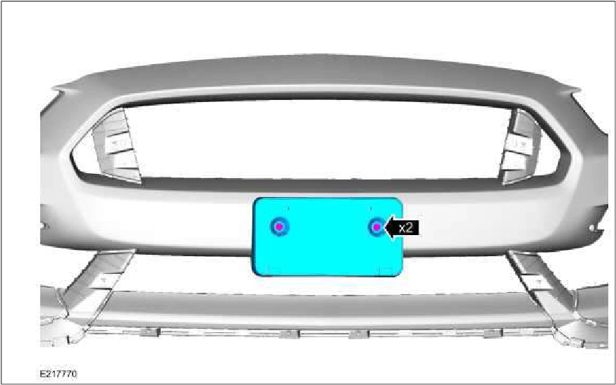 Front Bumper Cover - Vehicles With: SVT Performance Package — original illustration 1, reference 1703