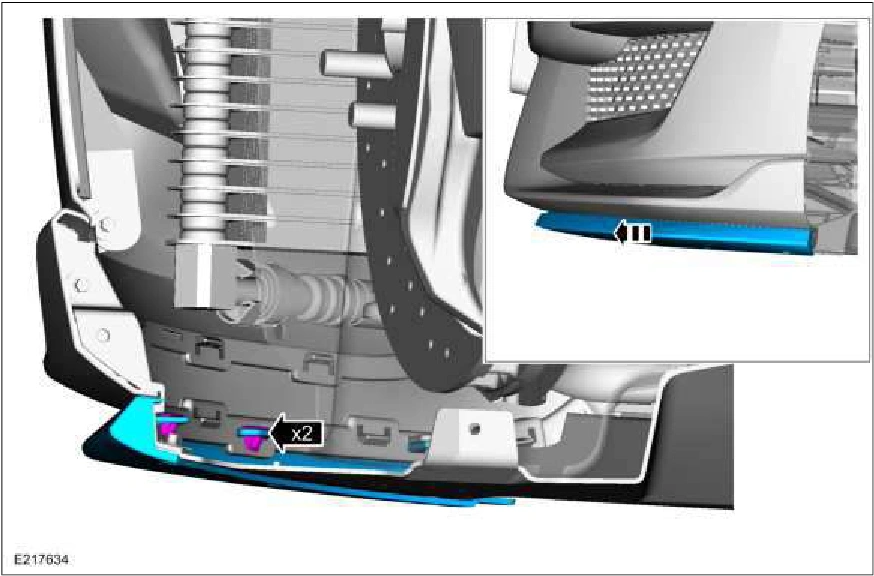 Front Bumper Cover - Vehicles With: SVT Performance Package — original illustration 2, reference 1670