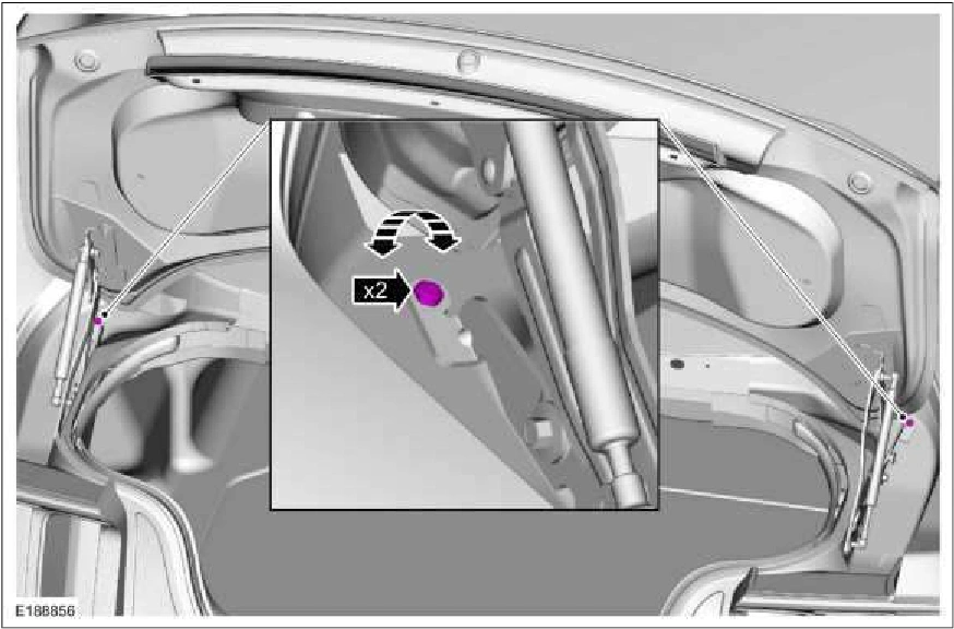 Luggage Compartment Lid Alignment — original illustration 2, reference 828