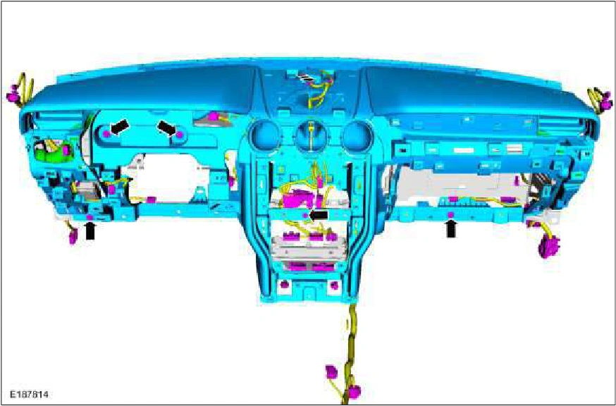 Instrument Panel Upper Section — original illustration 1, reference 1354