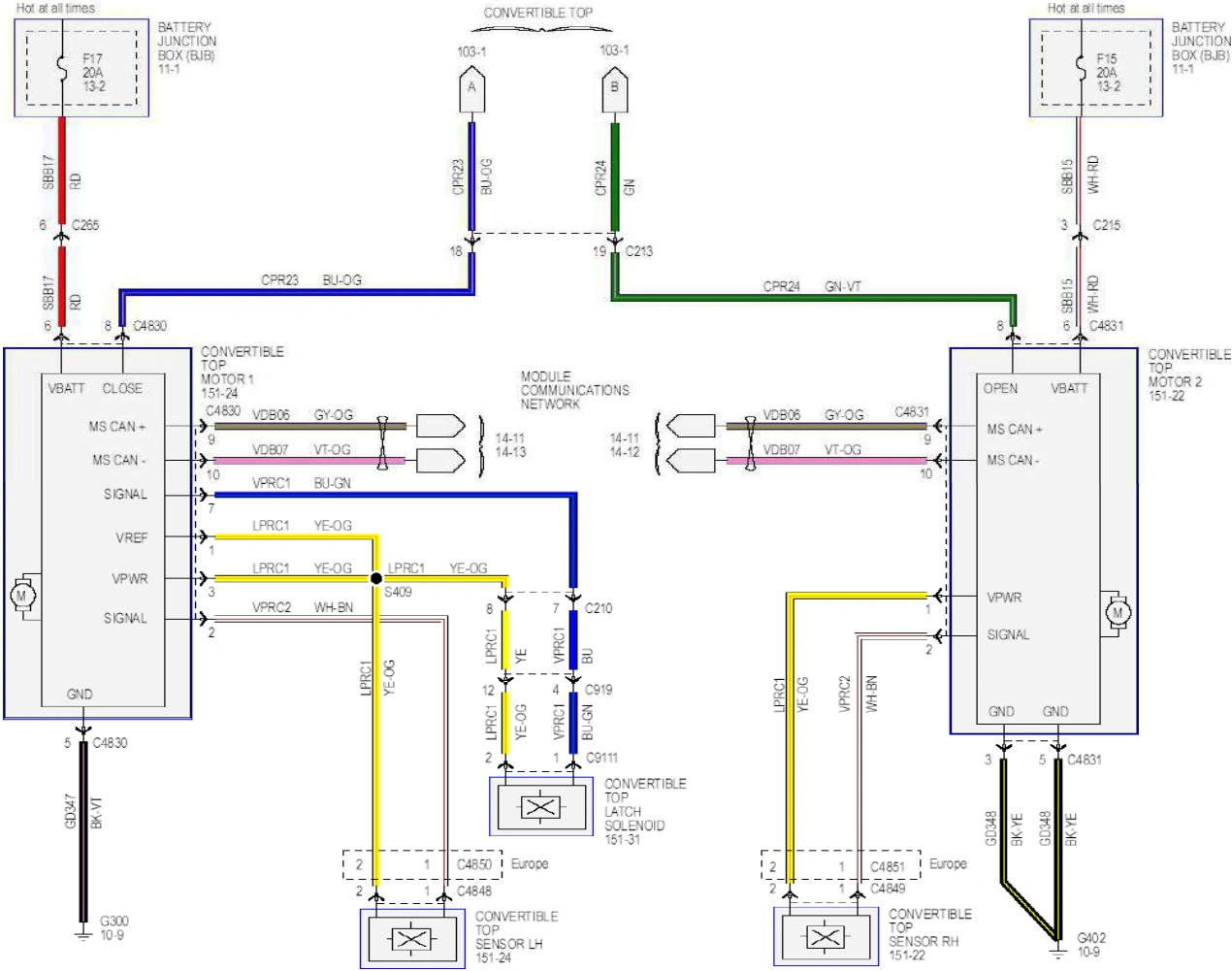 Wiring — original illustration 1, reference 6478