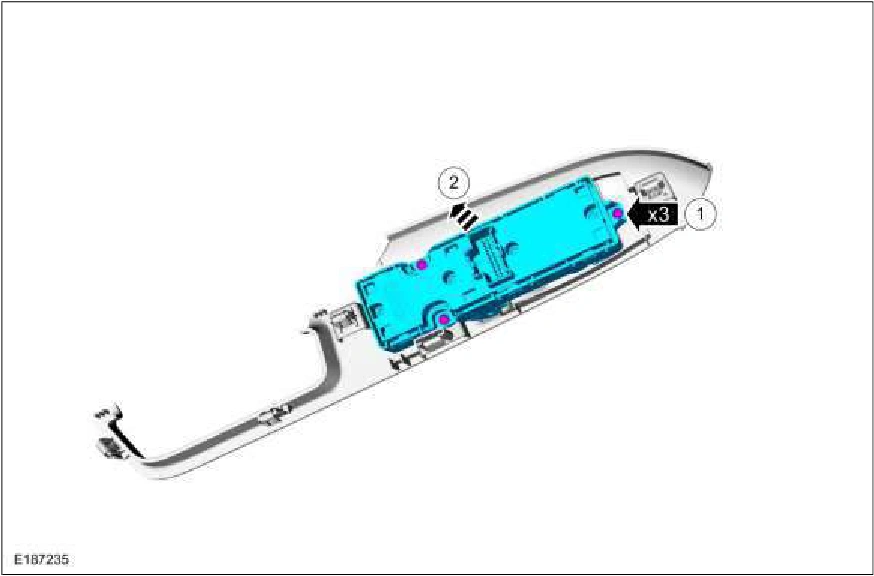 Front Door Window Control Switch — original illustration 1, reference 1303