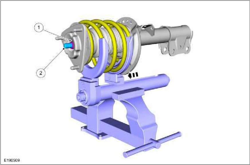 Front Strut and Spring Assembly — original illustration 1, reference 2490