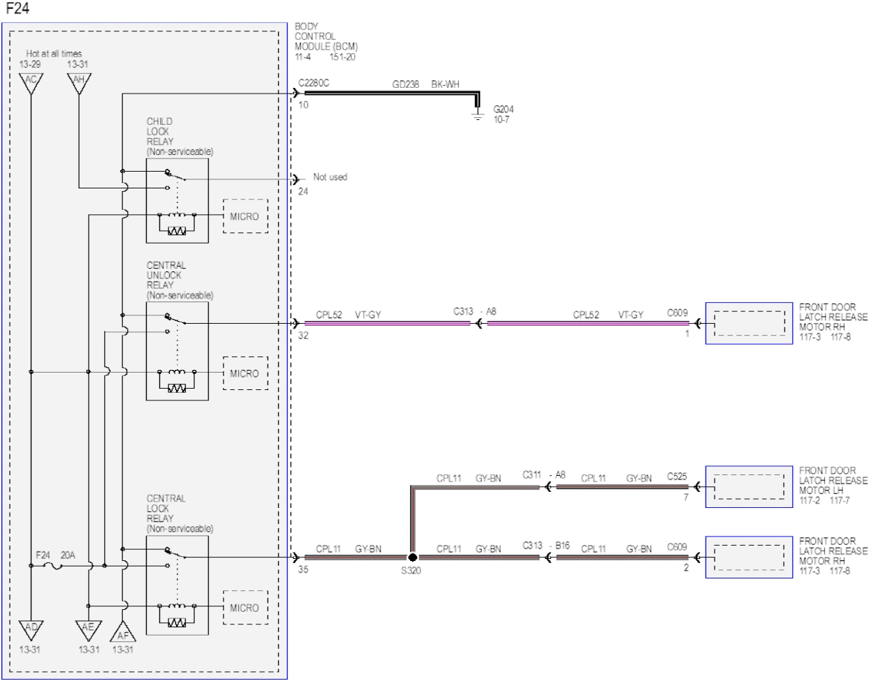 Wiring — original illustration 1, reference 6286
